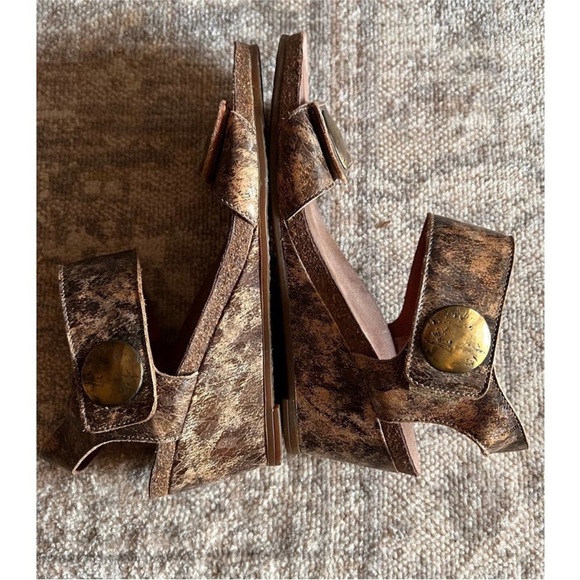 Taos Carousel marbled leather wedge size 8-8 1/2 - Picture 13 of 16